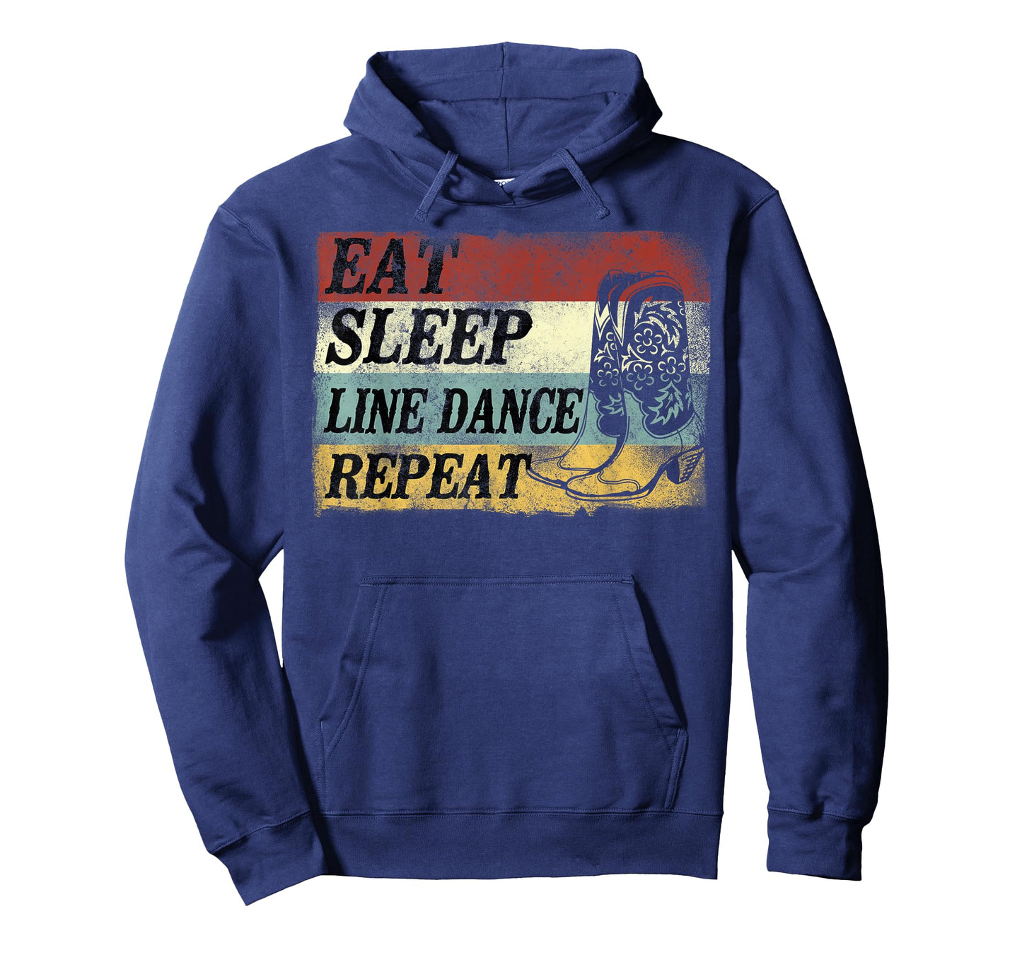 Line Dancing Dance Teacher Retro Vintage Eat Sleep Line T-Shirt