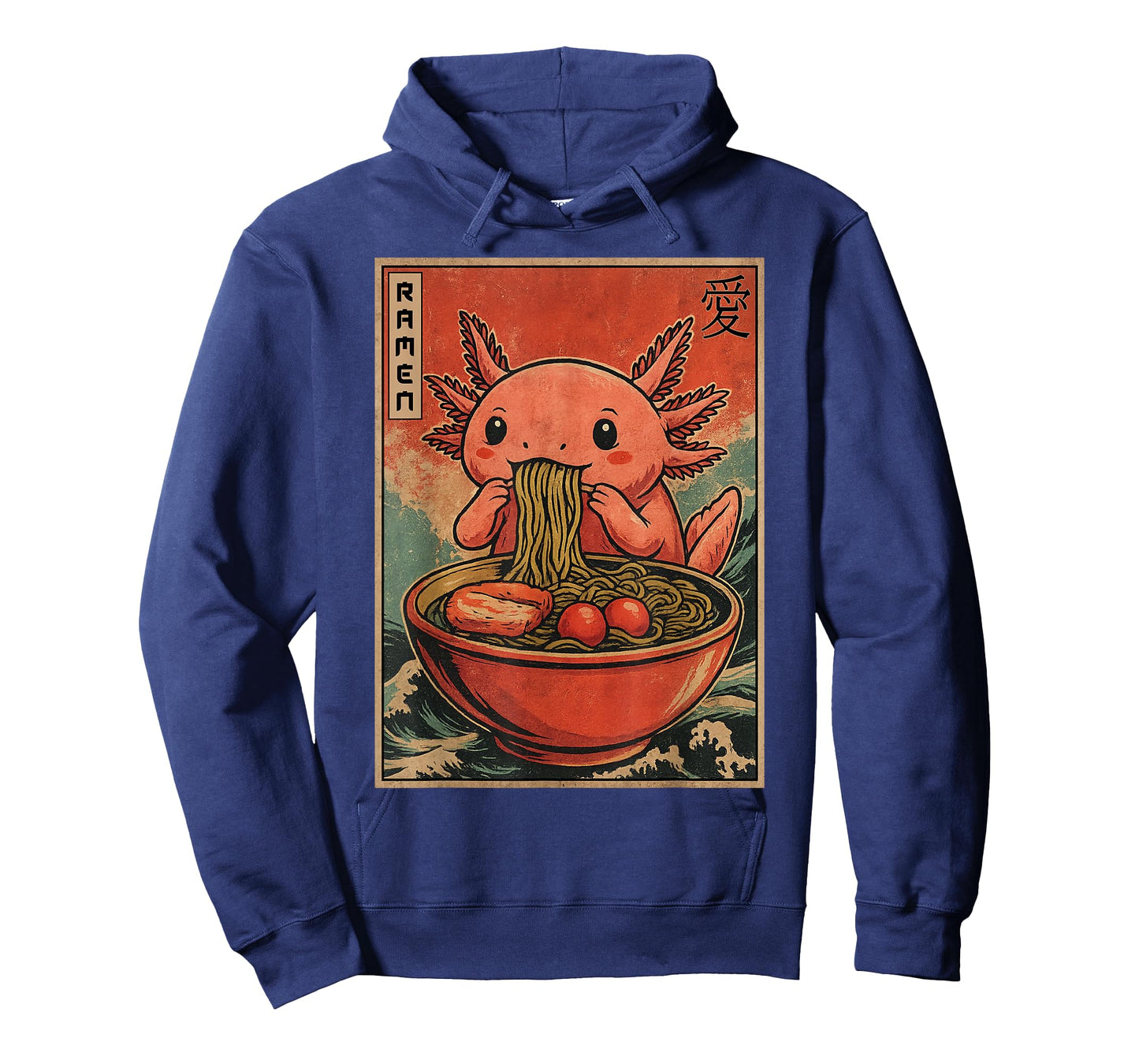 Funny Axolotl Eating Ramen Kawaii Japanese Anime Axolotls T-Shirt