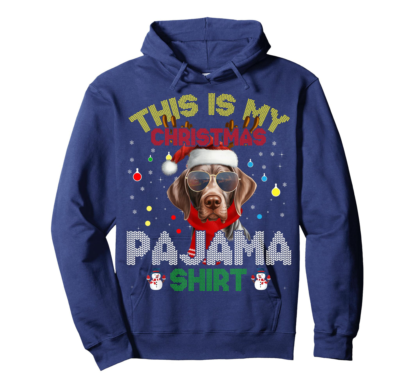 German Shorthaired Pointer Christmas Pajama Xmas Matching T-Shirt