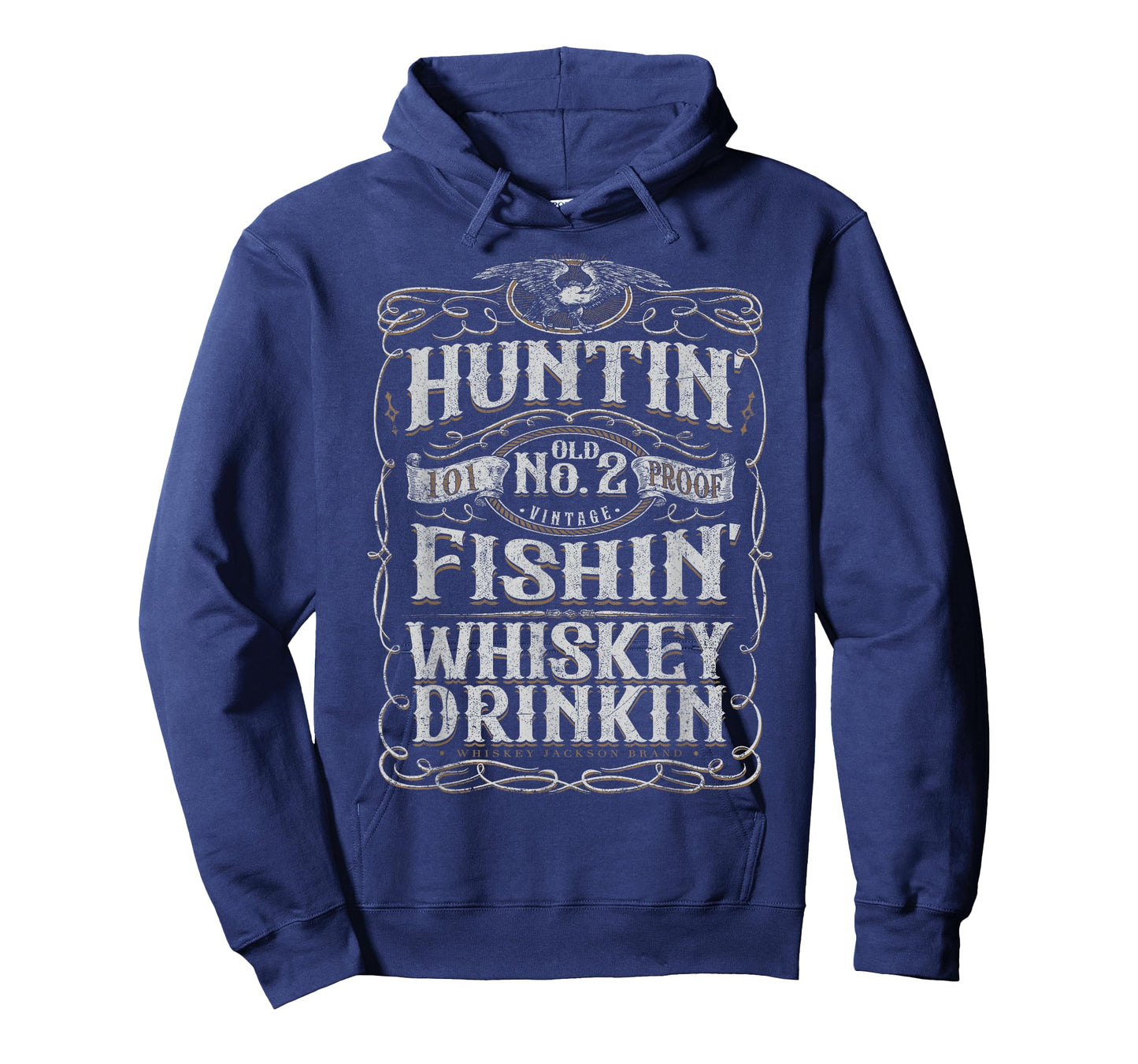 Huntin' Fishin' Whiskey Drinkin' Hunting Fishing Fathers Day T-Shirt