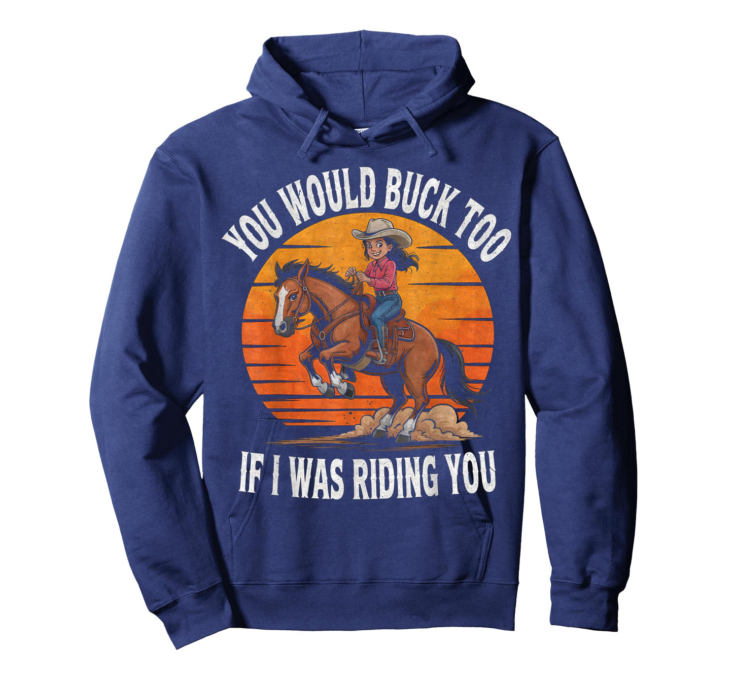 Funny Cowgirl Riding Rodeo Horse Country Western Girl T-Shirt