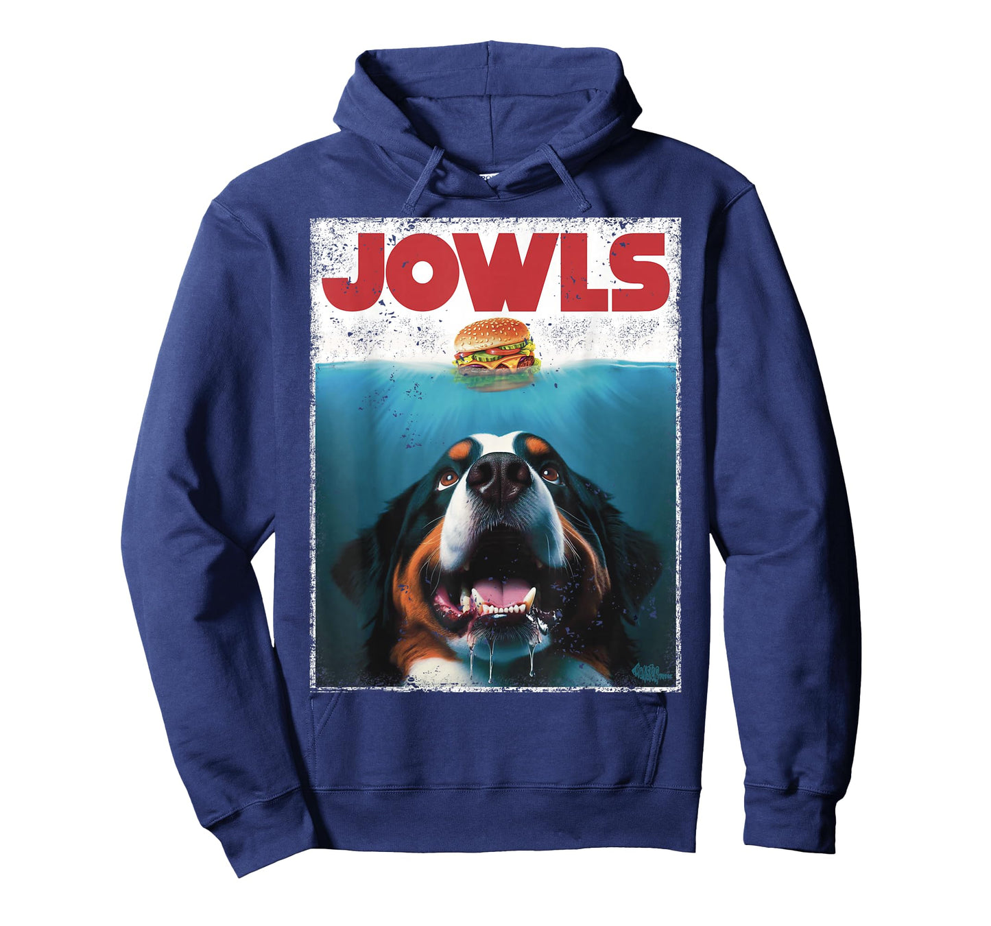 Funny Berner Jowls Burger Bernese Mountain Dog Mom, Dog Dad T-Shirt