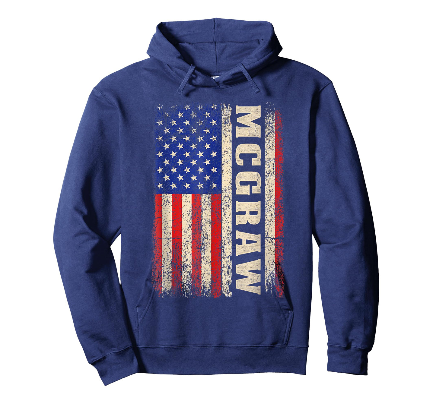 McGraw Last Name Shirt McGraw Name American Flag T-Shirt