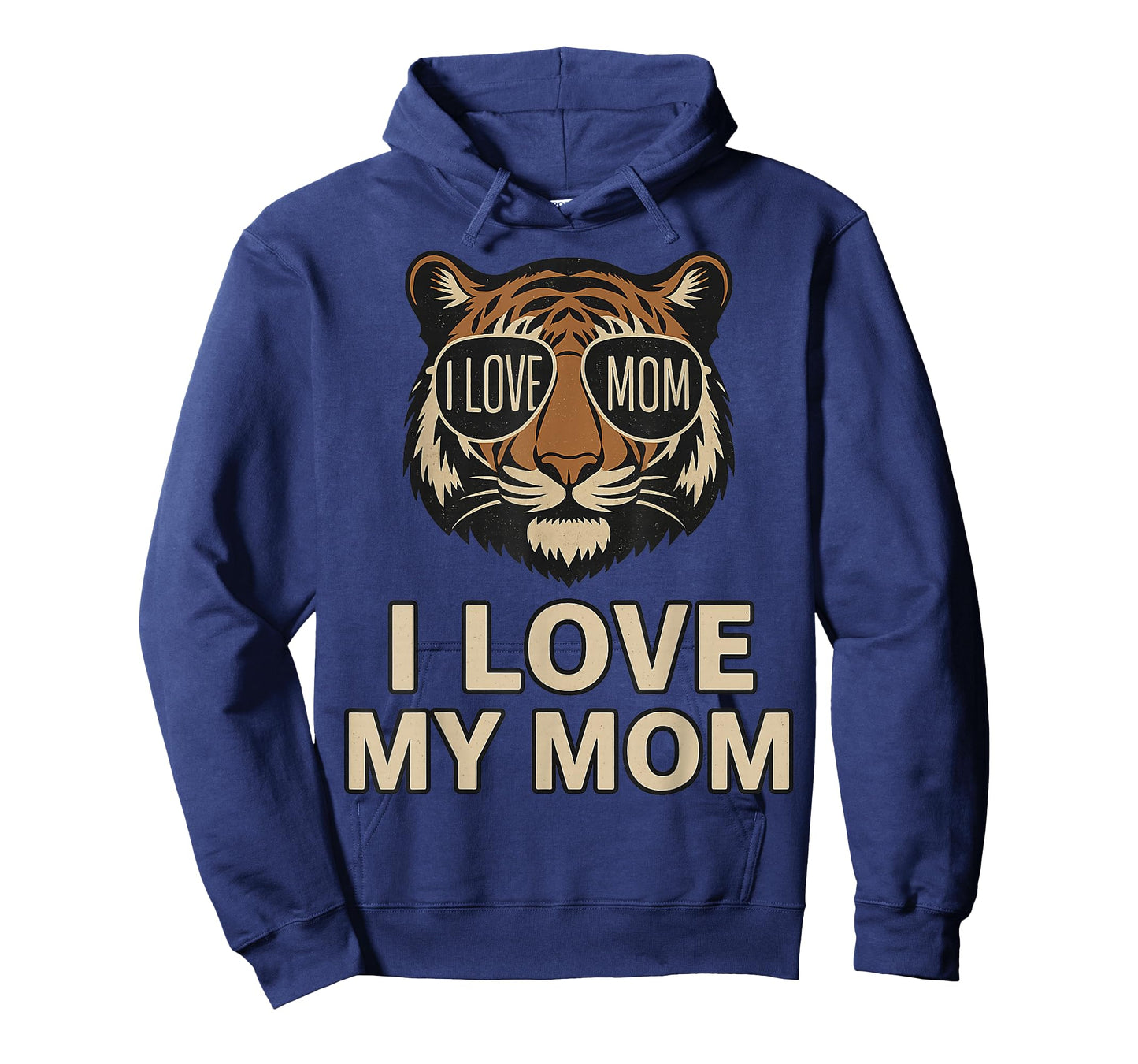 I Love My Mom Tiger Graphic for Animal Lovers T-Shirt