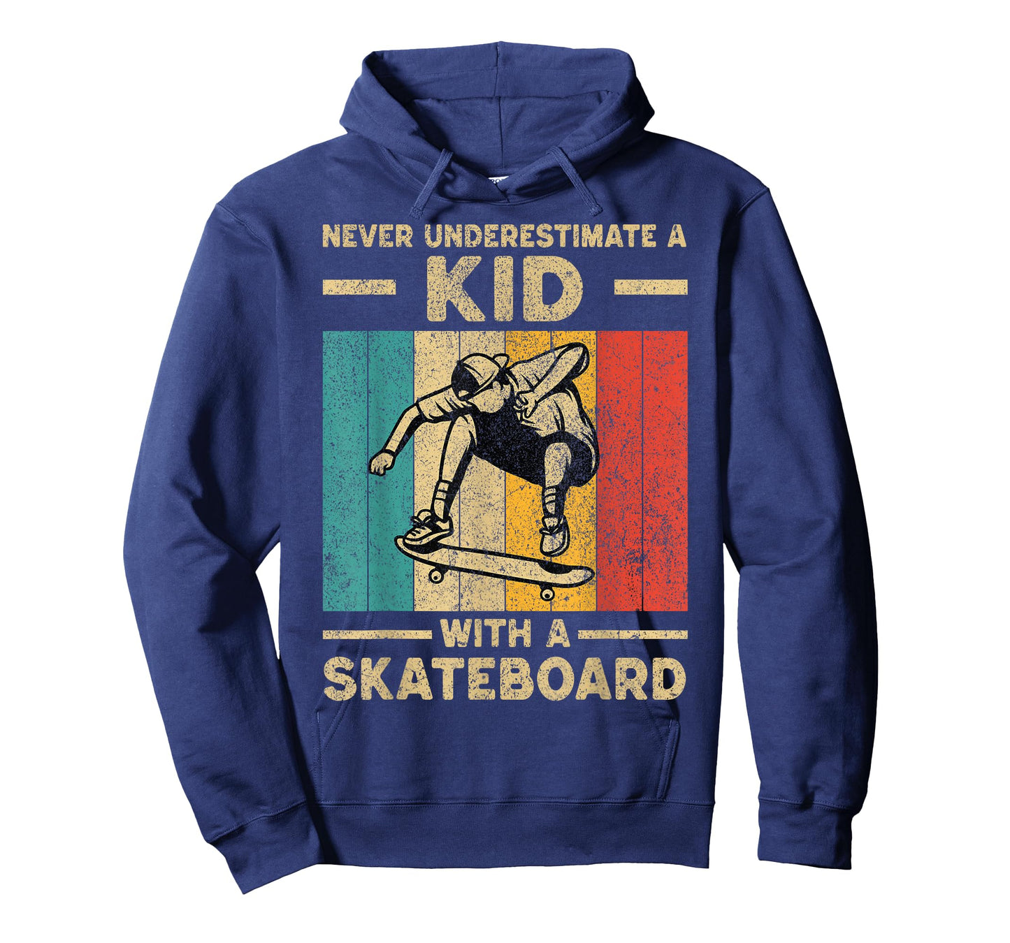 Never Underestimate A Kid with A Skateboard Skateboarding T-Shirt