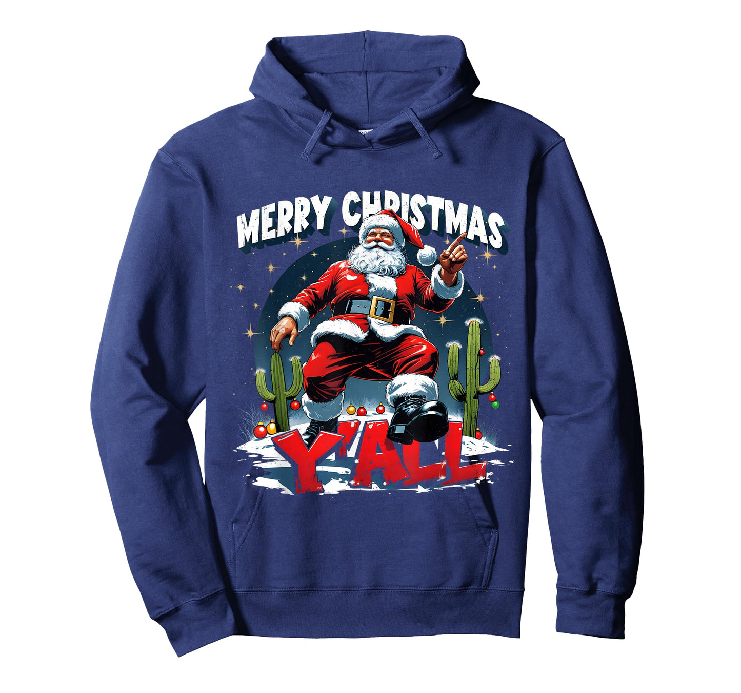 Merry Christmas Y’All Santa Western Holiday T-Shirt