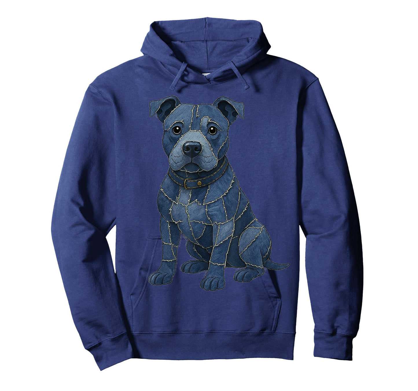 Pitbull Patchwork Denim Shirt Women, Cute Pitbull Dog Mom T-Shirt