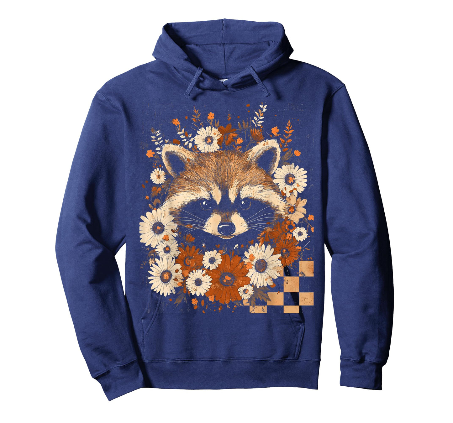 Cute Woodland Raccoon with Daisies Rustic Nature T-Shirt