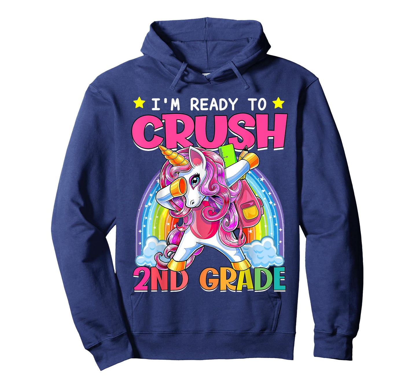 Back To School Unicorn I'm Ready To Crush 2nd Grade Girls T-Shirt