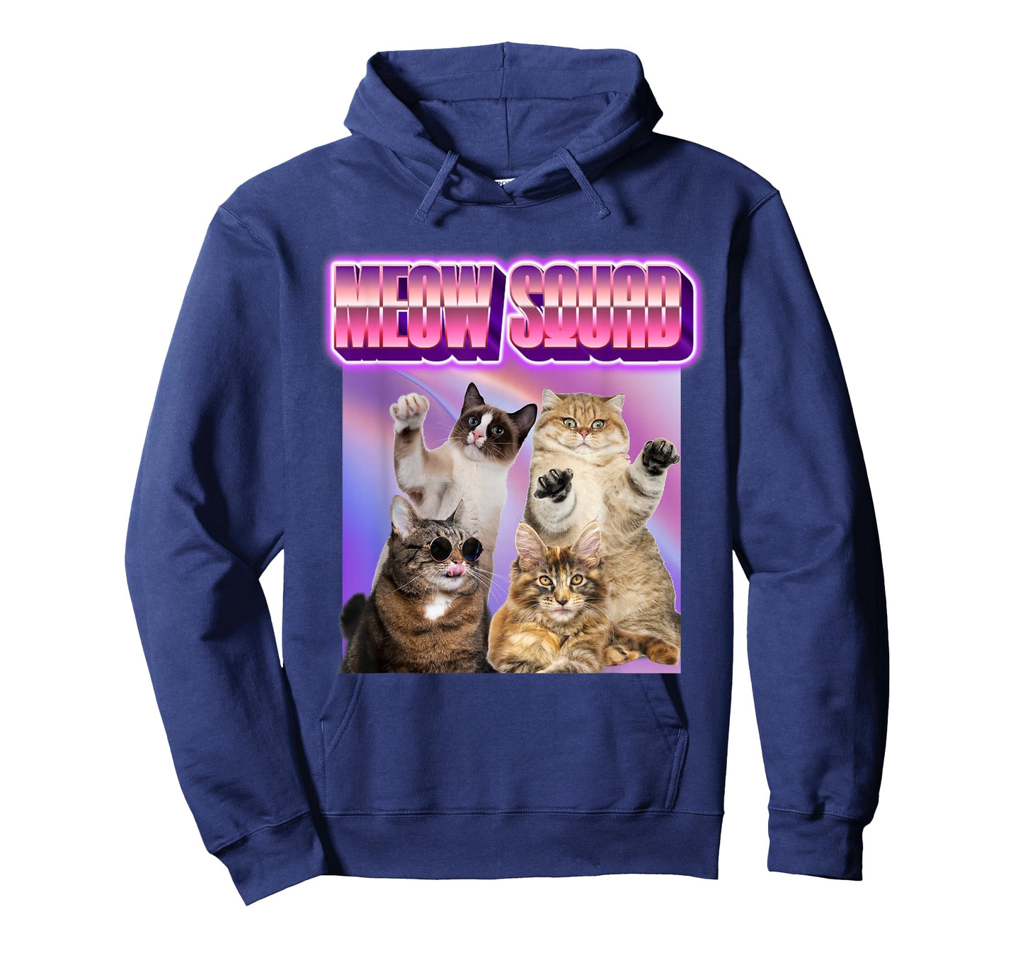 Meow Squad | Retro Vintage MIAU Cat Kitten Felines Team T-Shirt