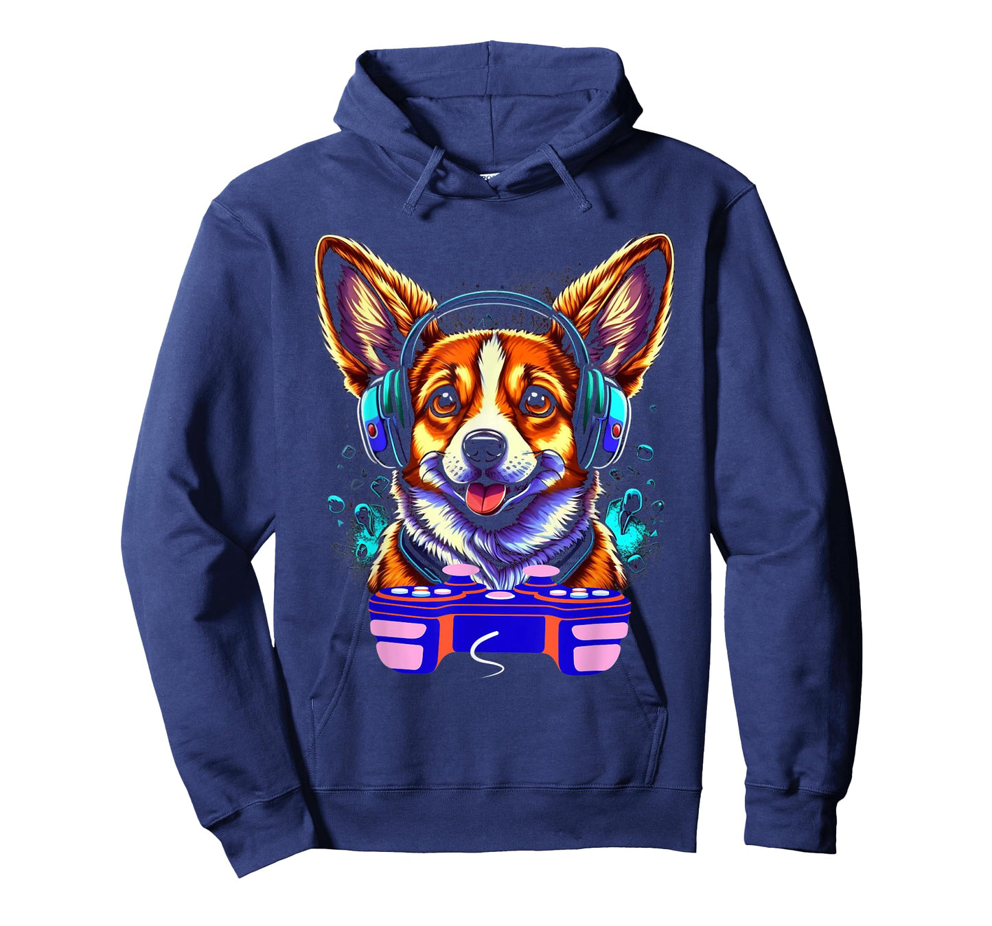 Gaming Corgi Pembroke Dog Player Video Gamer Lover Men Kids T-Shirt