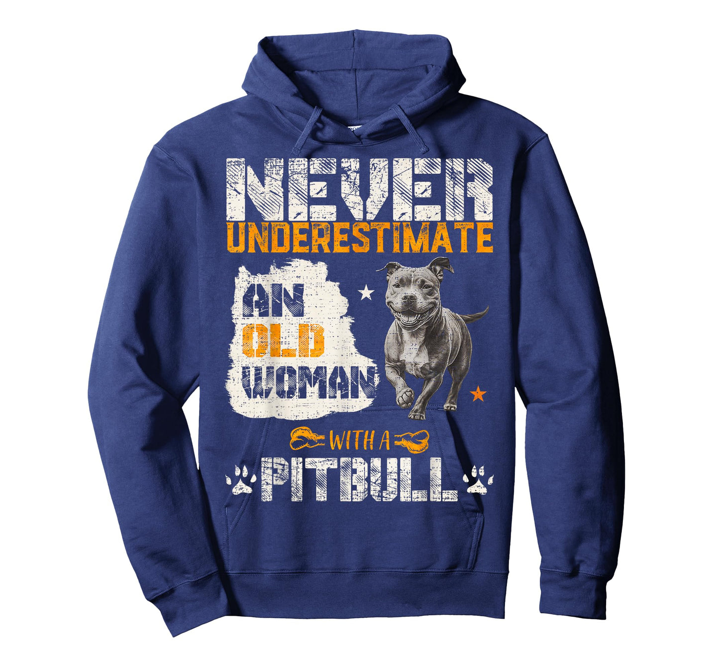 Never Underestimate An Old Woman With A Pitbull, Pittie Love T-Shirt