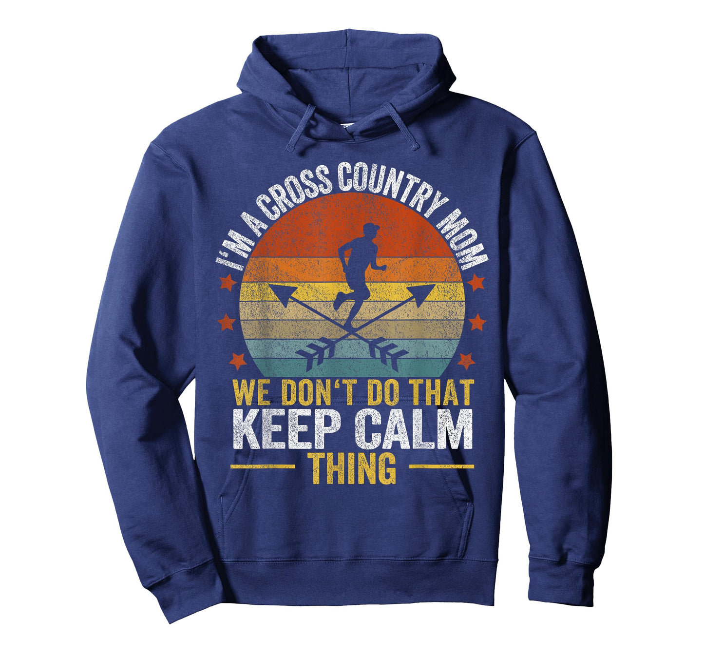 Funny Cross Country Mom Quote Cross Country Running Retro T-Shirt