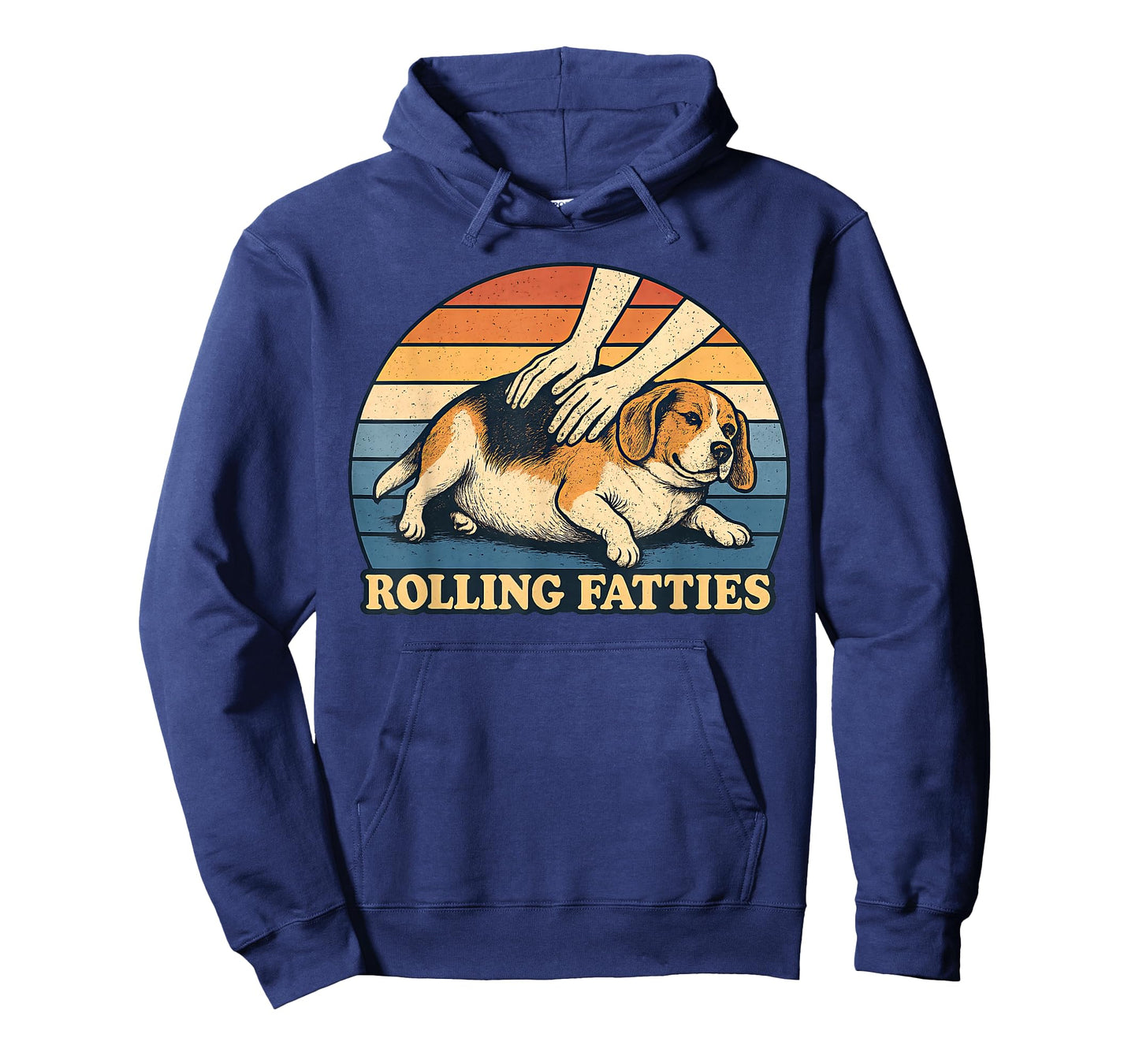 Beagle Rolling Fatties Pun Joke Dog Lover T-Shirt