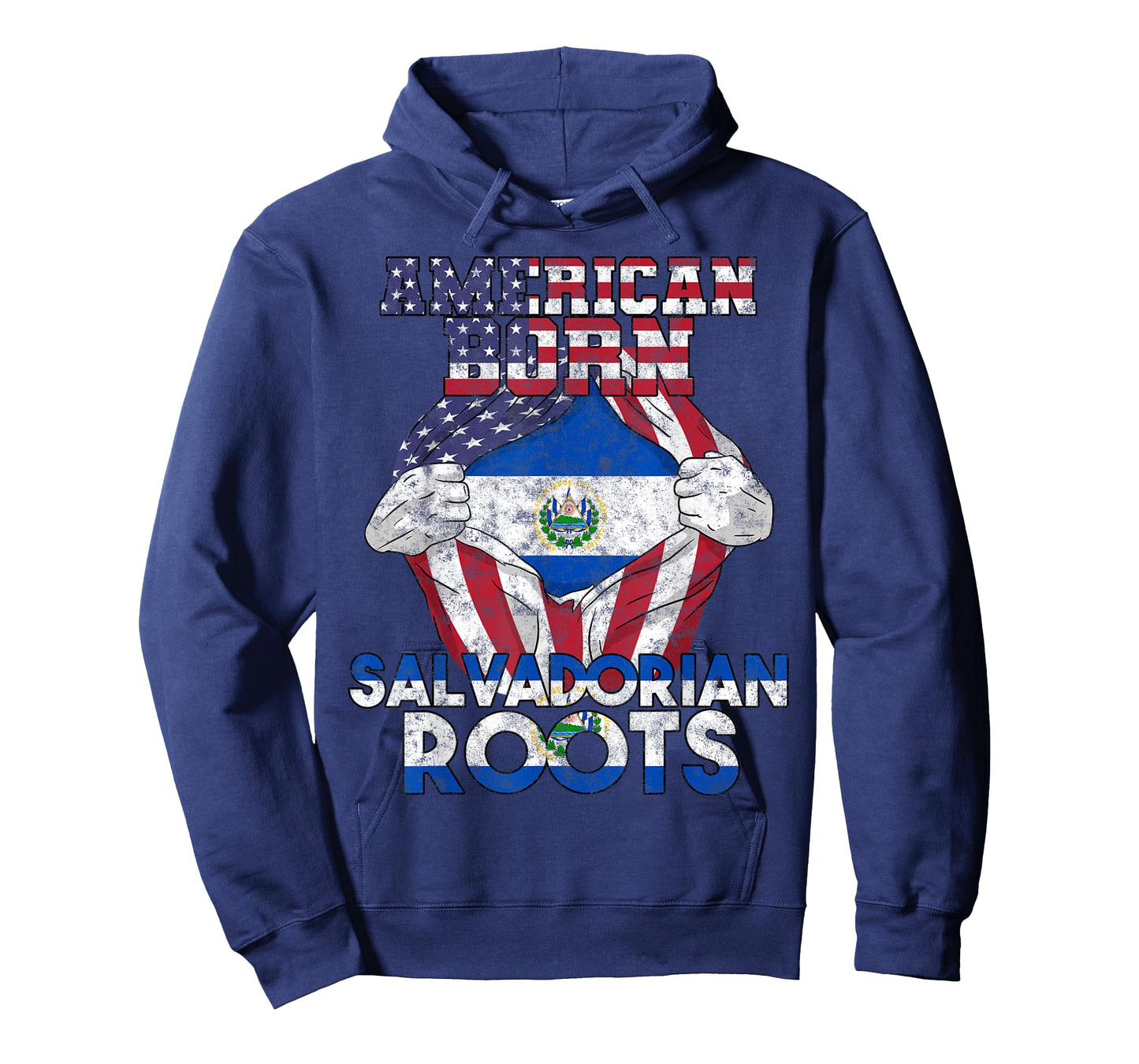 El Salvador Salvadoran Proud Flag American Hispanic Salvas T-Shirt