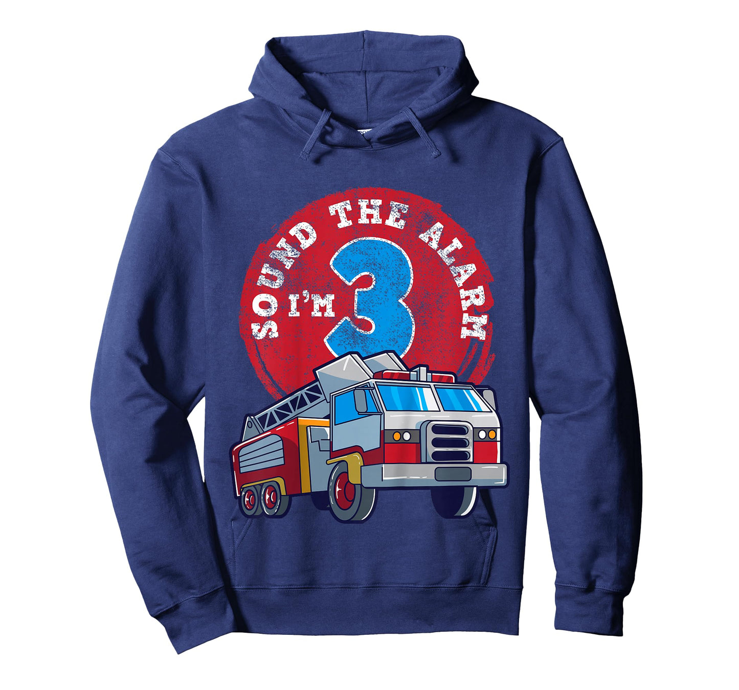 3rd Birthday Three Years Old Firetruck Firefighter Gift T-Shirt