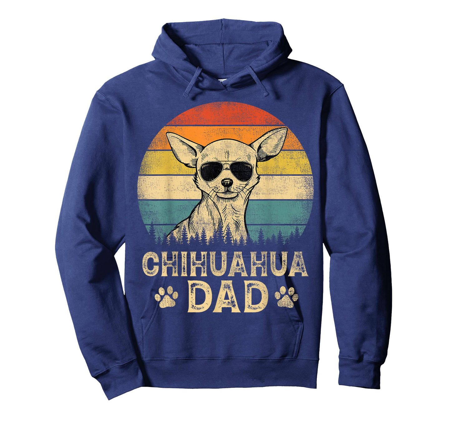 Vintage Chihuahua Dad Dog Lovers Father's Day Tee T-Shirt