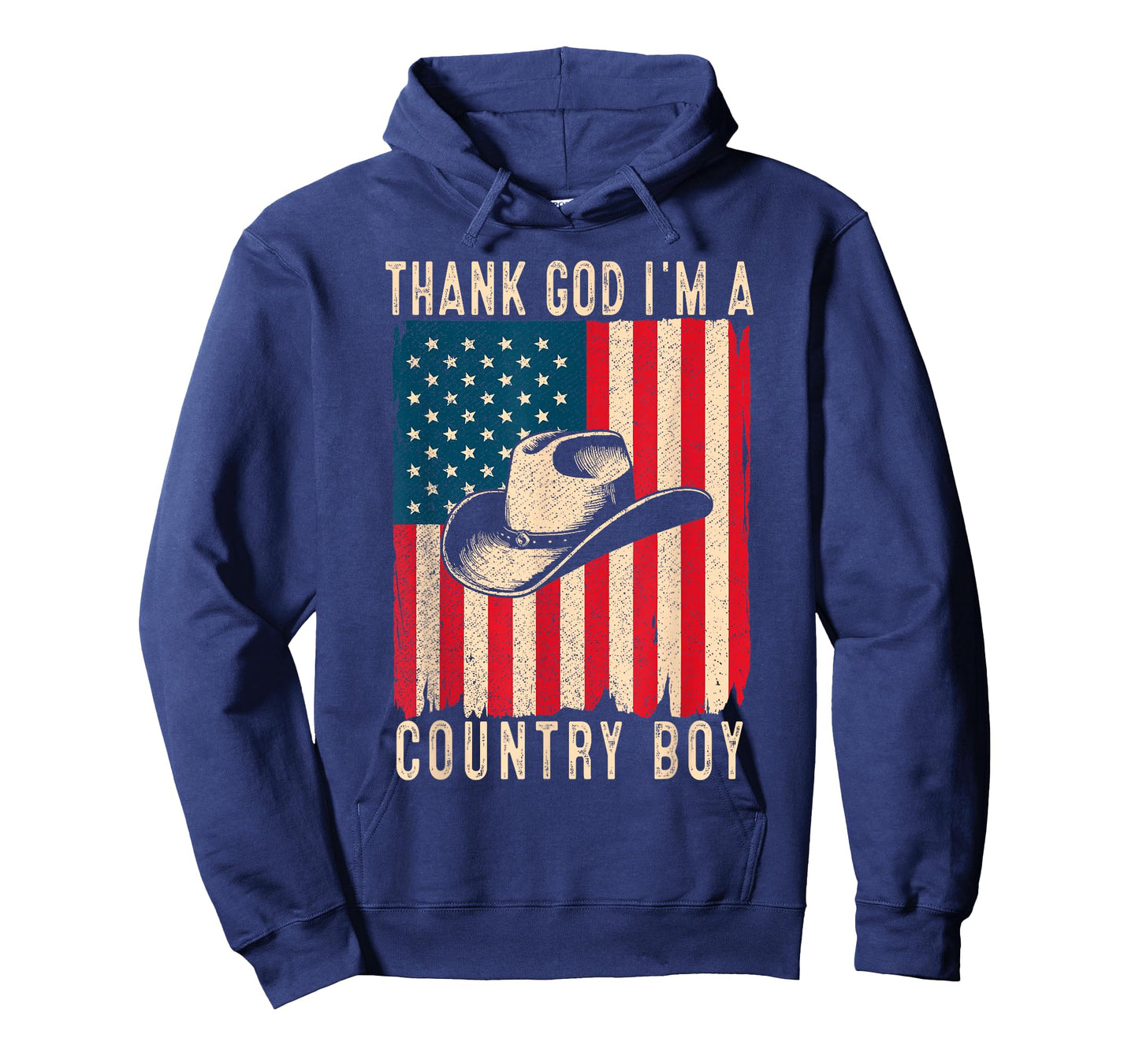 Thank God I'm A Country Music Boy Cowboy Western Retro T-Shirt
