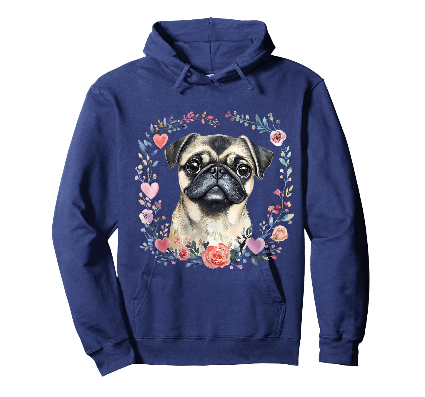 Pug Owner Colorful Portrait Dog Animal Cute Pug Lover T-Shirt
