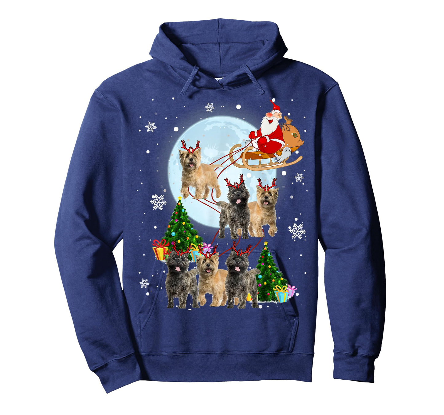 Cairn Terrier Reindeer Christmas Cairn Terrier Lover Gifts T-Shirt