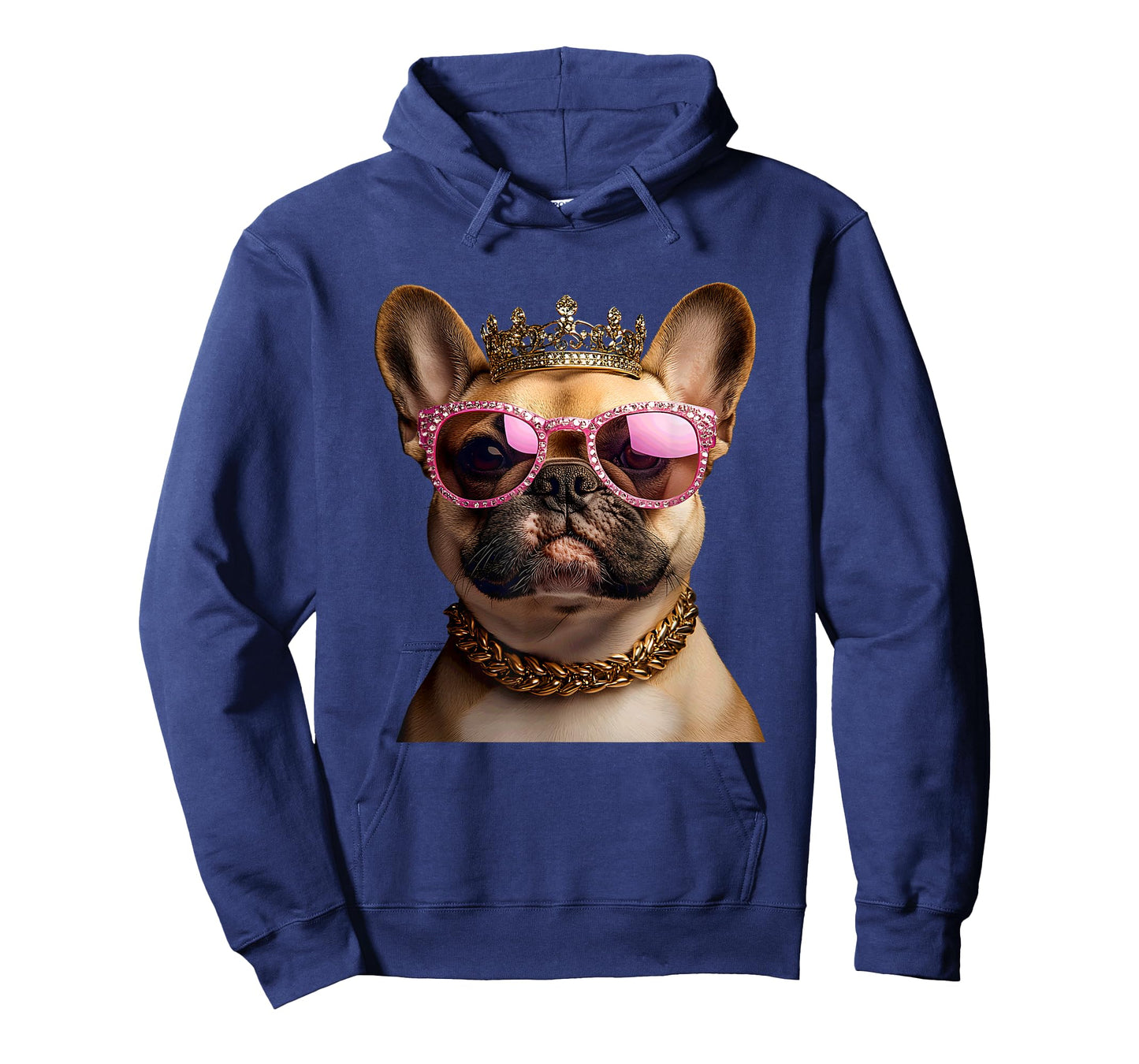 French Bulldog King Queen Crown Royalty T-Shirt