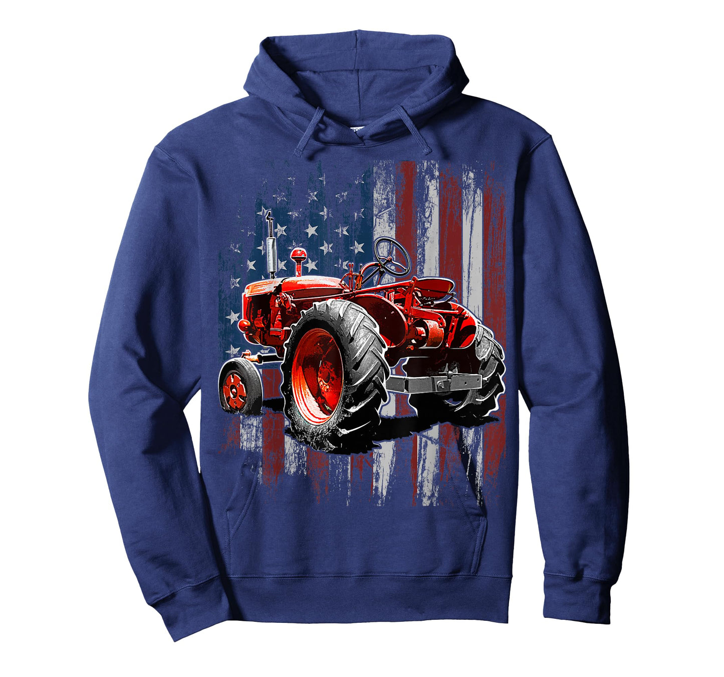 Patriotic Tractor American Flag Tractor Farmer Farm Gift Men T-Shirt