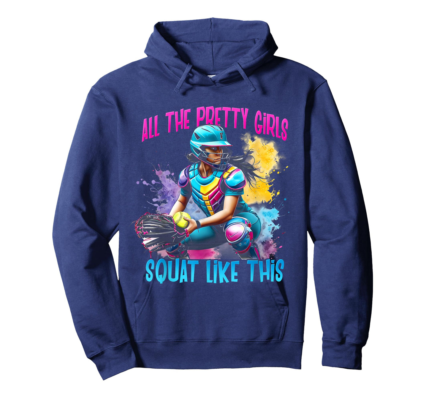 Funny All The Pretty Girls Squat Like-This Softball Catcher T-Shirt