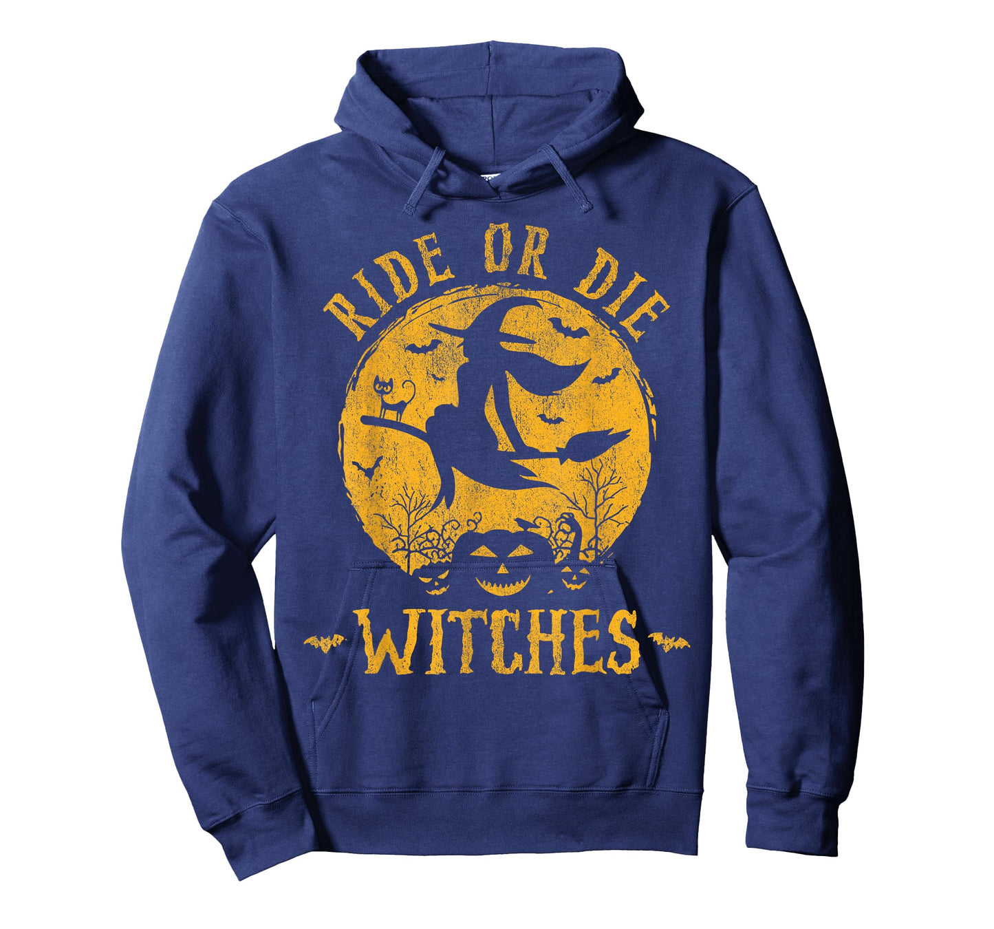 Womens Ride or Die Gothic Witches Halloween 2025 T-Shirt