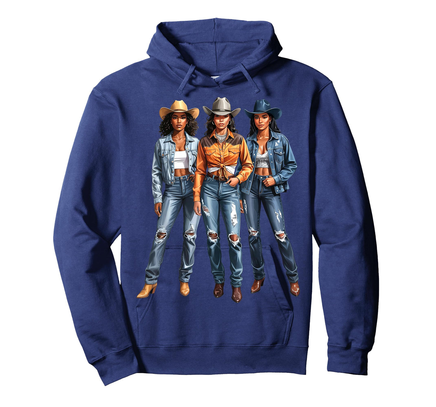 Black African American Cowgirl Western Country Texas Girls T-Shirt