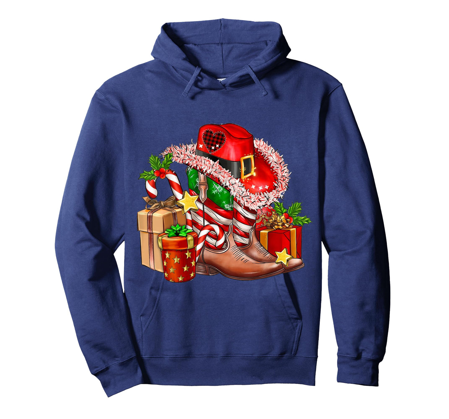 Merry Christmas Y'all Western Country Cowboy Boots T-Shirt