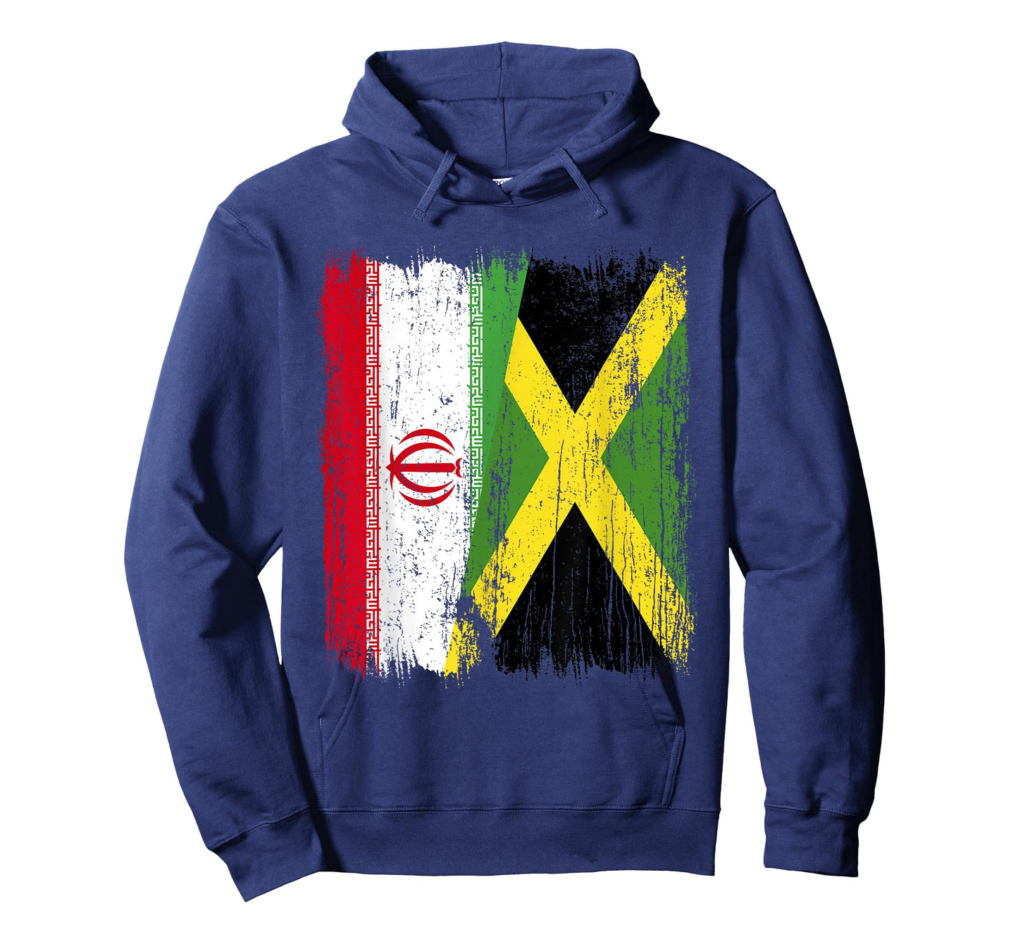 Iran Jamaica Half Flag Iranian Jamaican Heritage T-Shirt