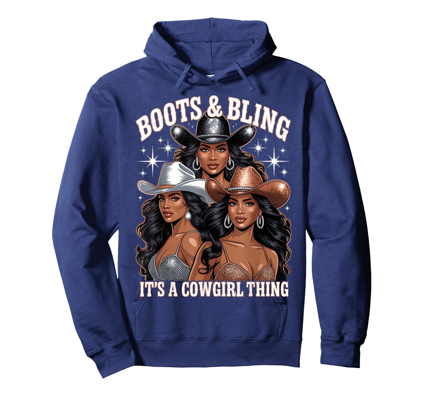 Boots & Bling It's a Cowgirl Thing Melanin Black Cowgirls T-Shirt