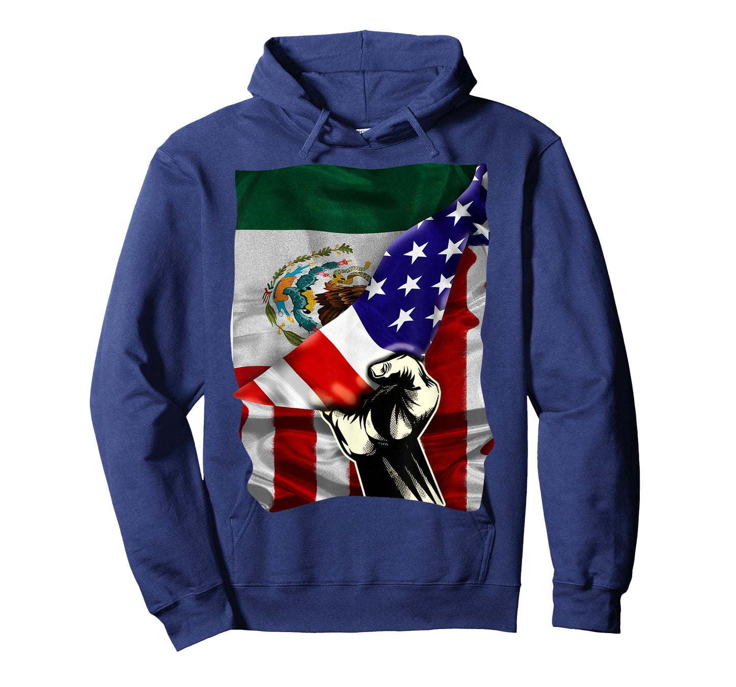 Half American Flag Mexican ROOTS USA Flag Mexico DNA T-Shirt