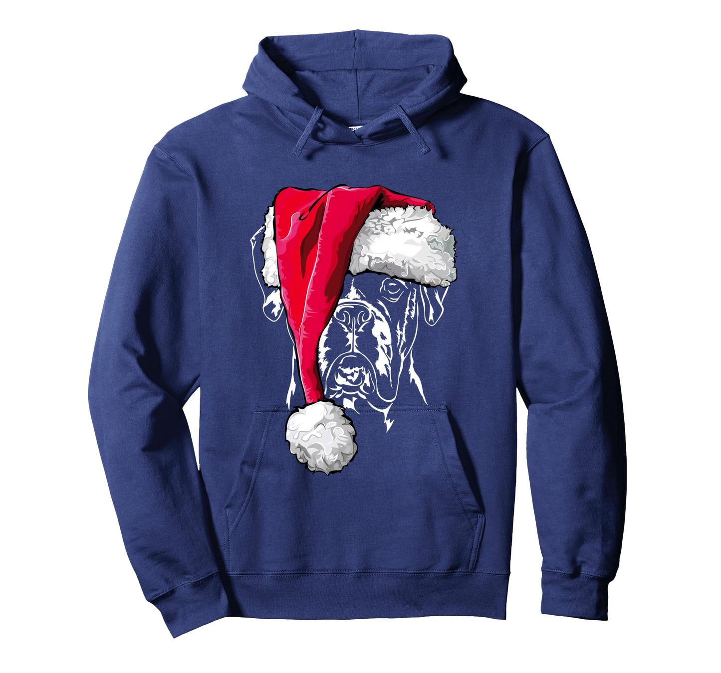 Funny Boxer Dog Santa Christmas dog mom gift present Long Sleeve T-Shirt