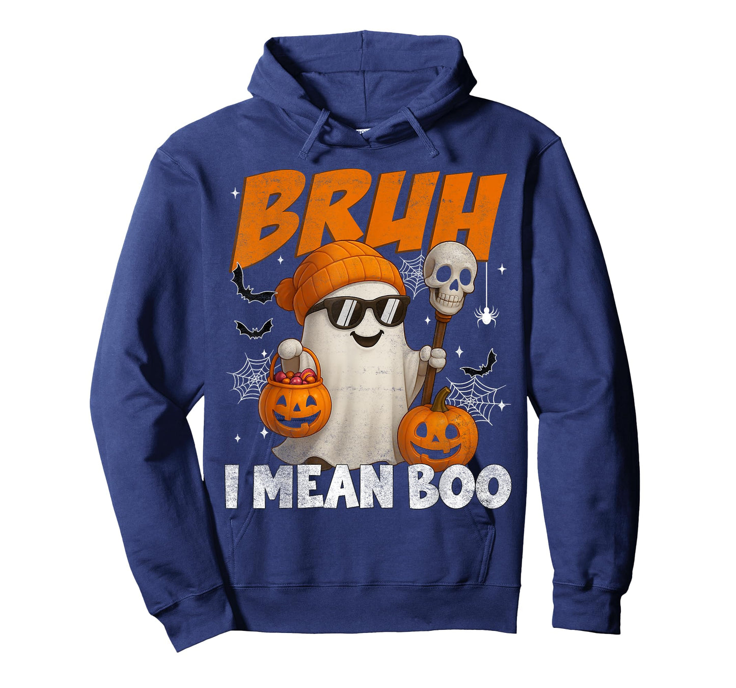 Bruh I Mean Boo Ghost Halloween for Boys Toddlers Kids Youth T-Shirt