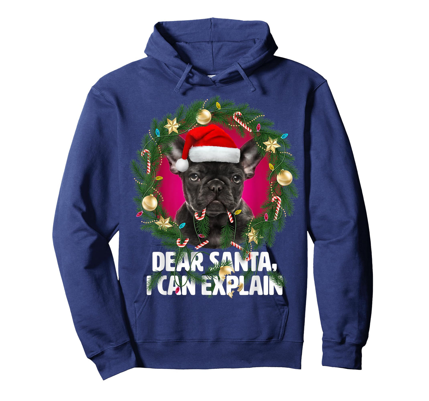 Dear Santa French Bulldog - Naughty for Christmas T-Shirt