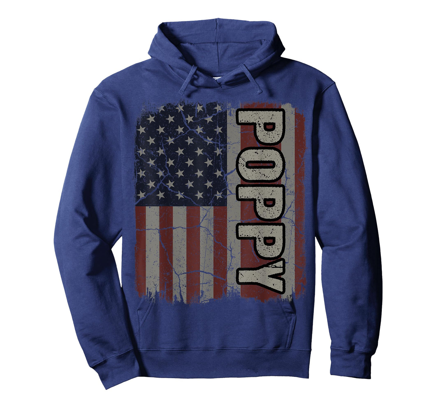 Poppy American Flag Vintage Father's Day 4th of July Gift T-Shirt