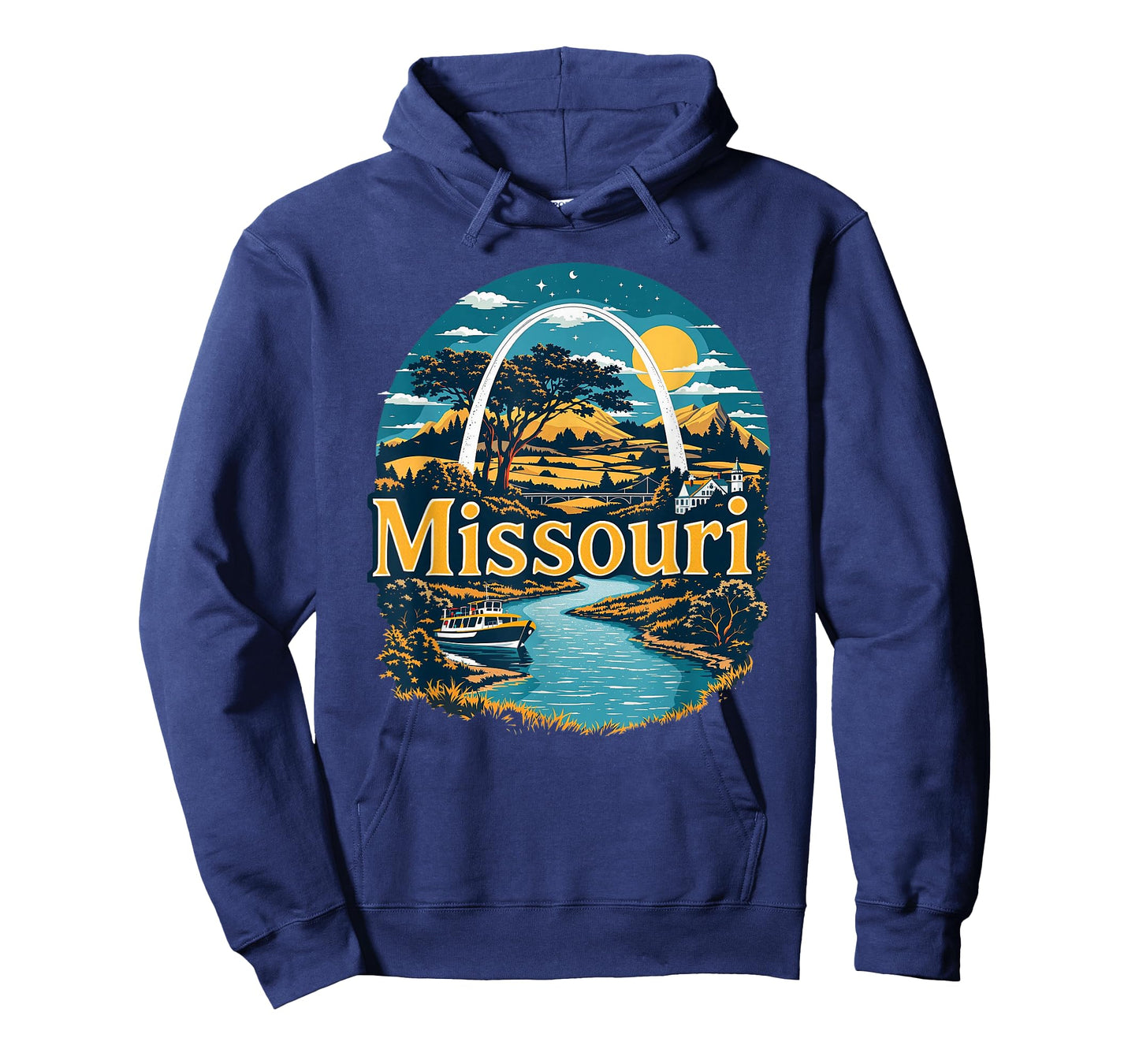 Retro Missouri Home State MO Nature Sunset Vintage T-Shirt