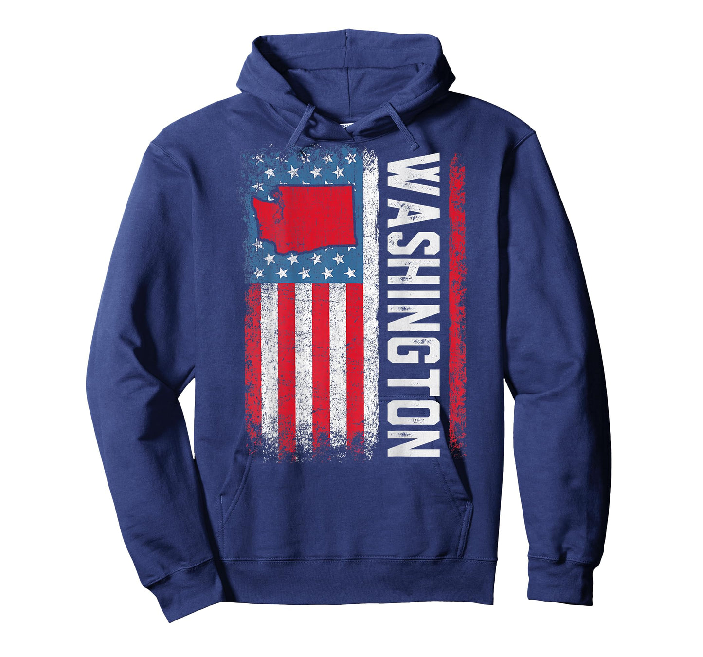 Vintage Washington State USA Flag Shirt Washington (On Back) T-Shirt