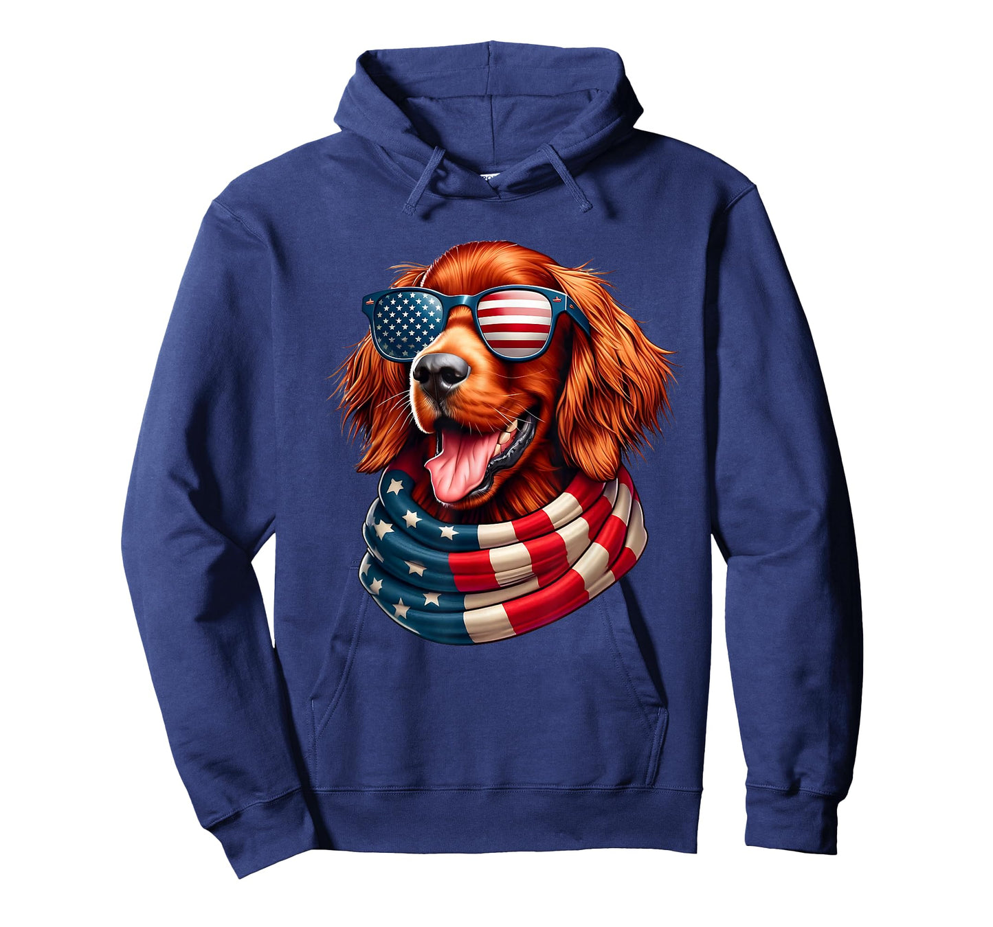 Irish Setter Dog Lover US Flag 4th Of July Patriotic T-Shirt
