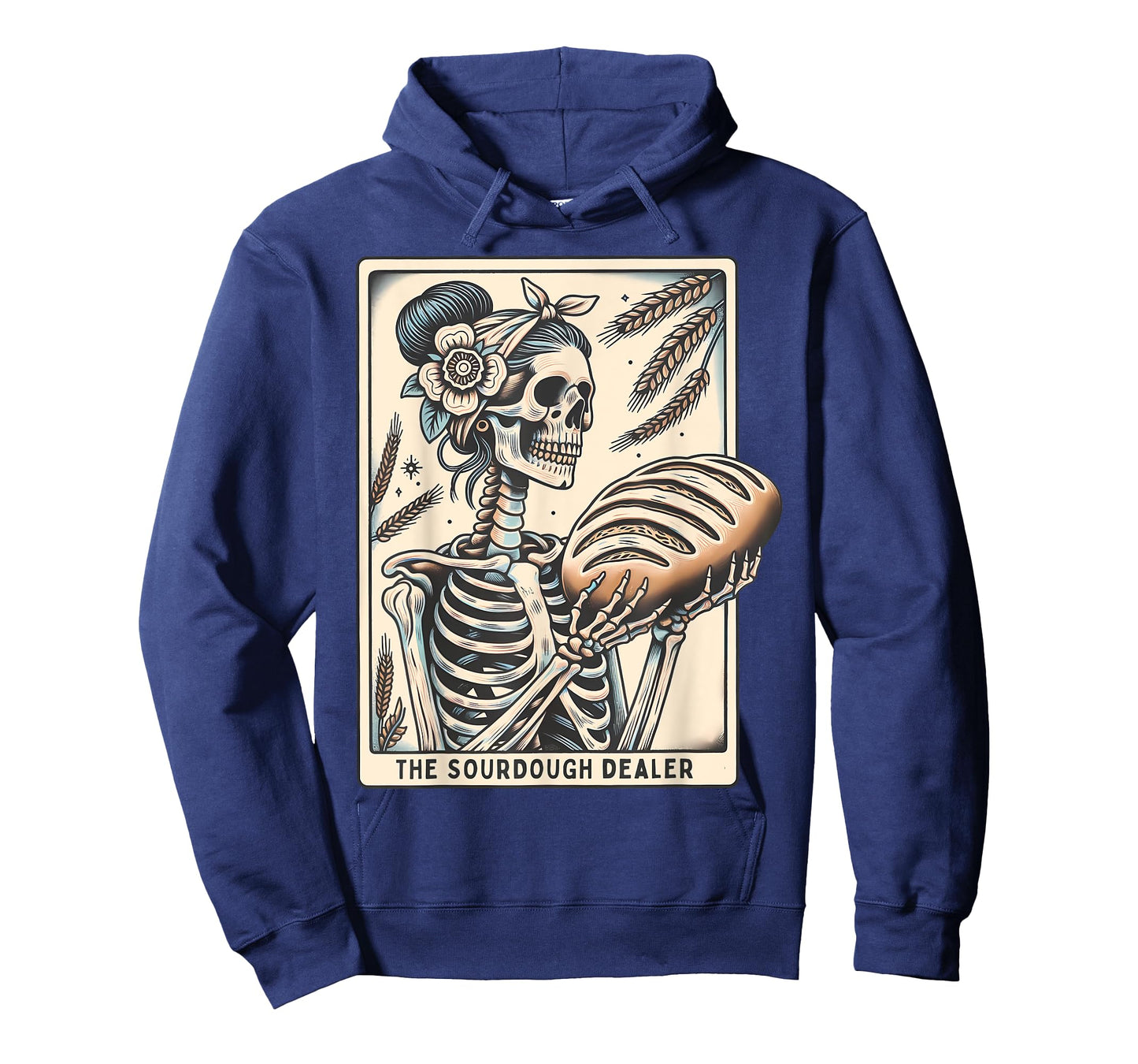 Sourdough Dealer Skeleton Tarot Card Witch Vibes Mothers Day T-Shirt