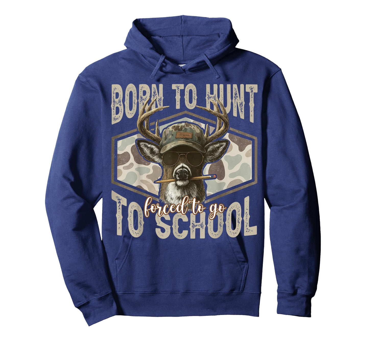 Forced to Go to School Deer Hunting Boy Camo T-Shirt