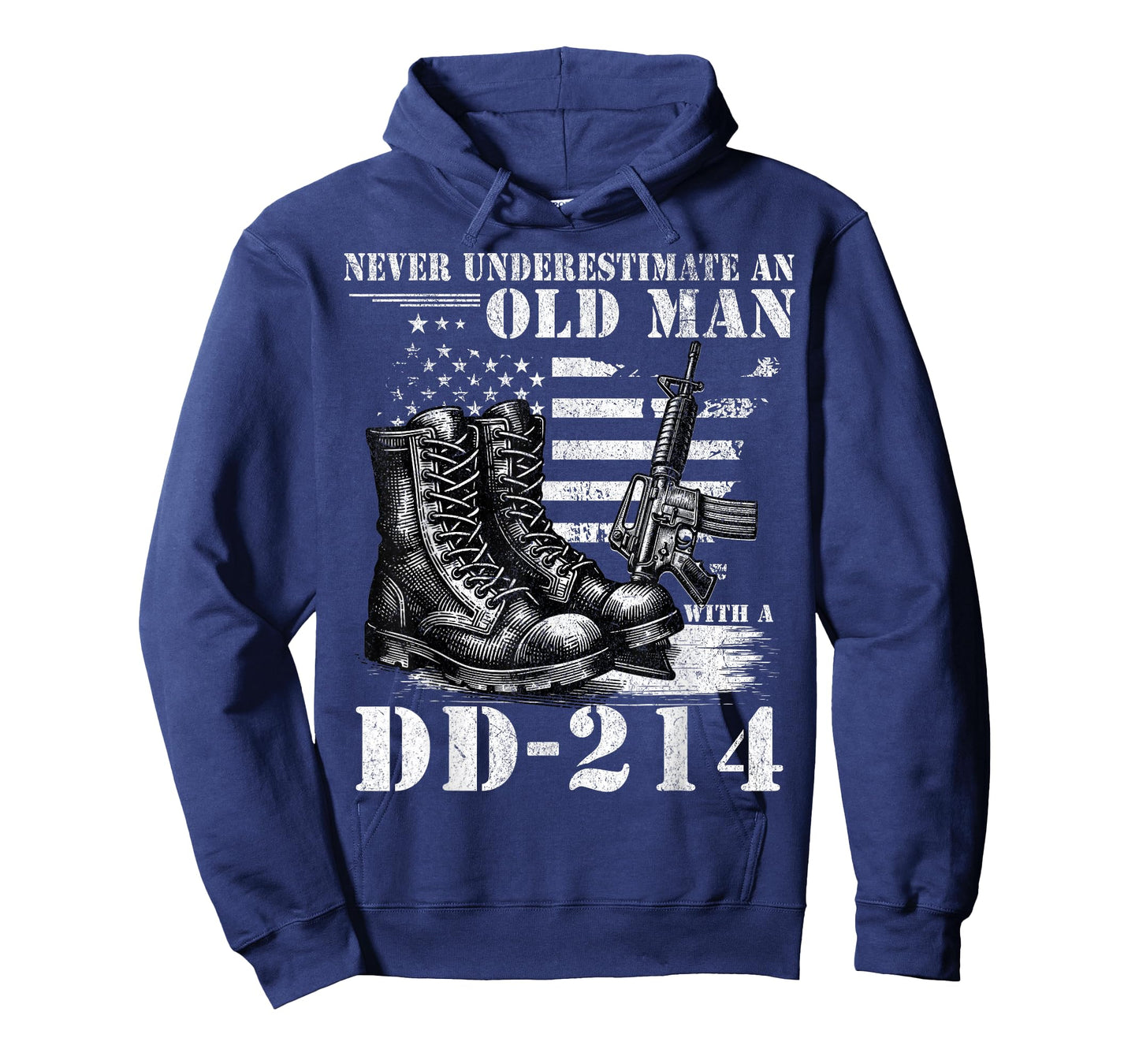 DD 214 Alumni Never Underestimate An Old Man With A DD-214 T-Shirt