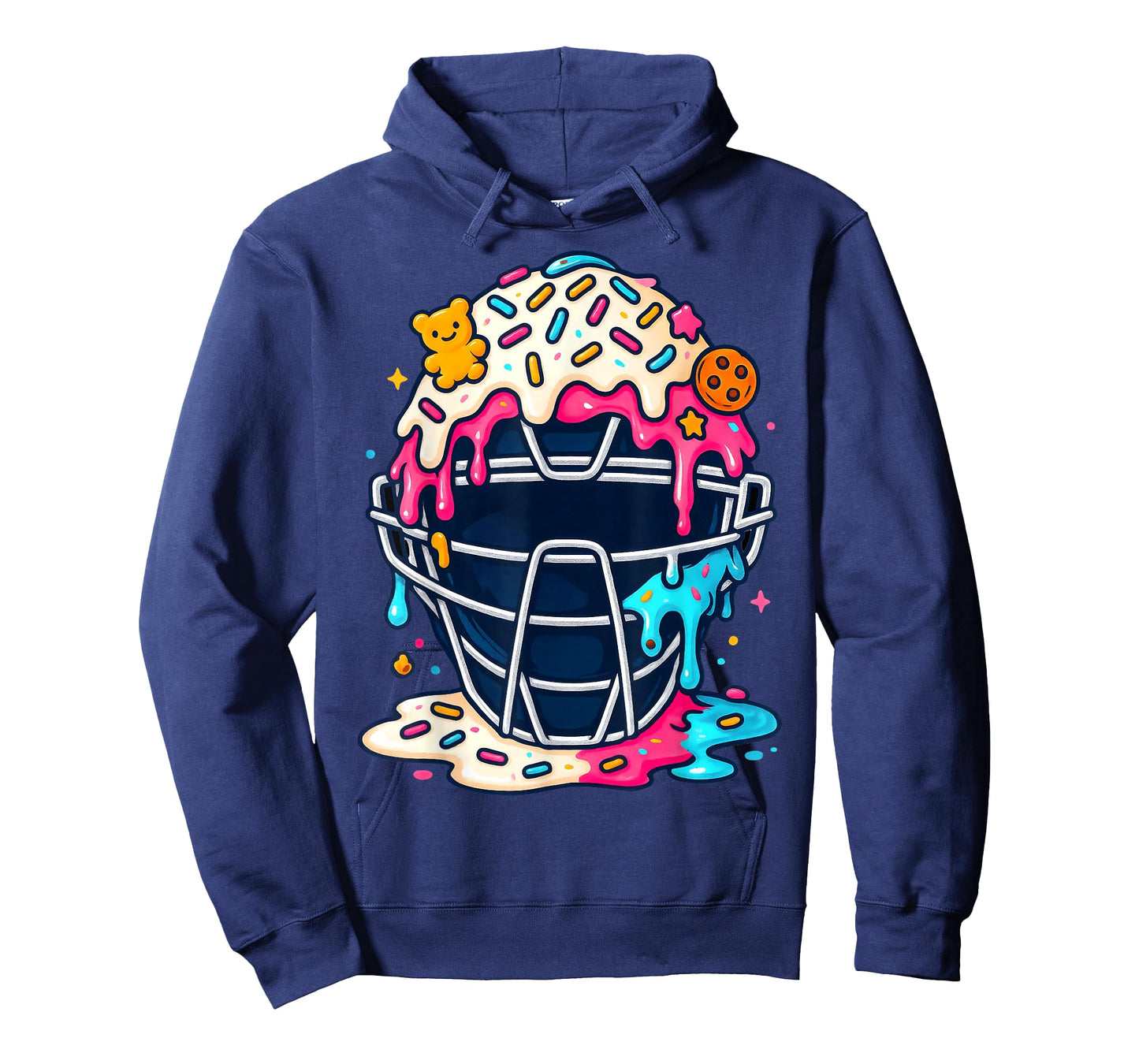 Baseball Drip Catcher Mask Ice Cream Dripping for Men Boys T-Shirt