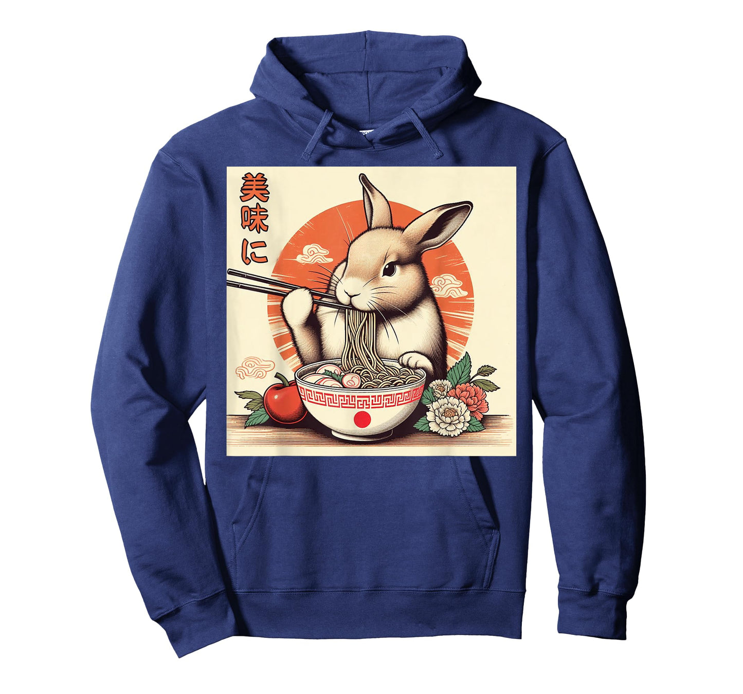 Funny Rabbits Eating Ramen Japanese Monster Lover Birthday T-Shirt