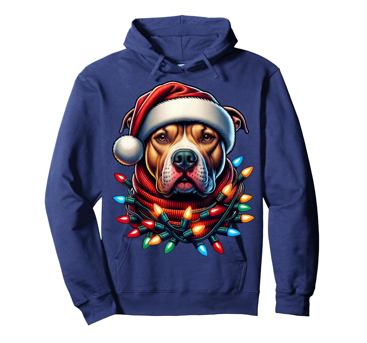 Christmas Pit bull Xmas Pit Bull Mom Dog Lover Santa Womens T-Shirt