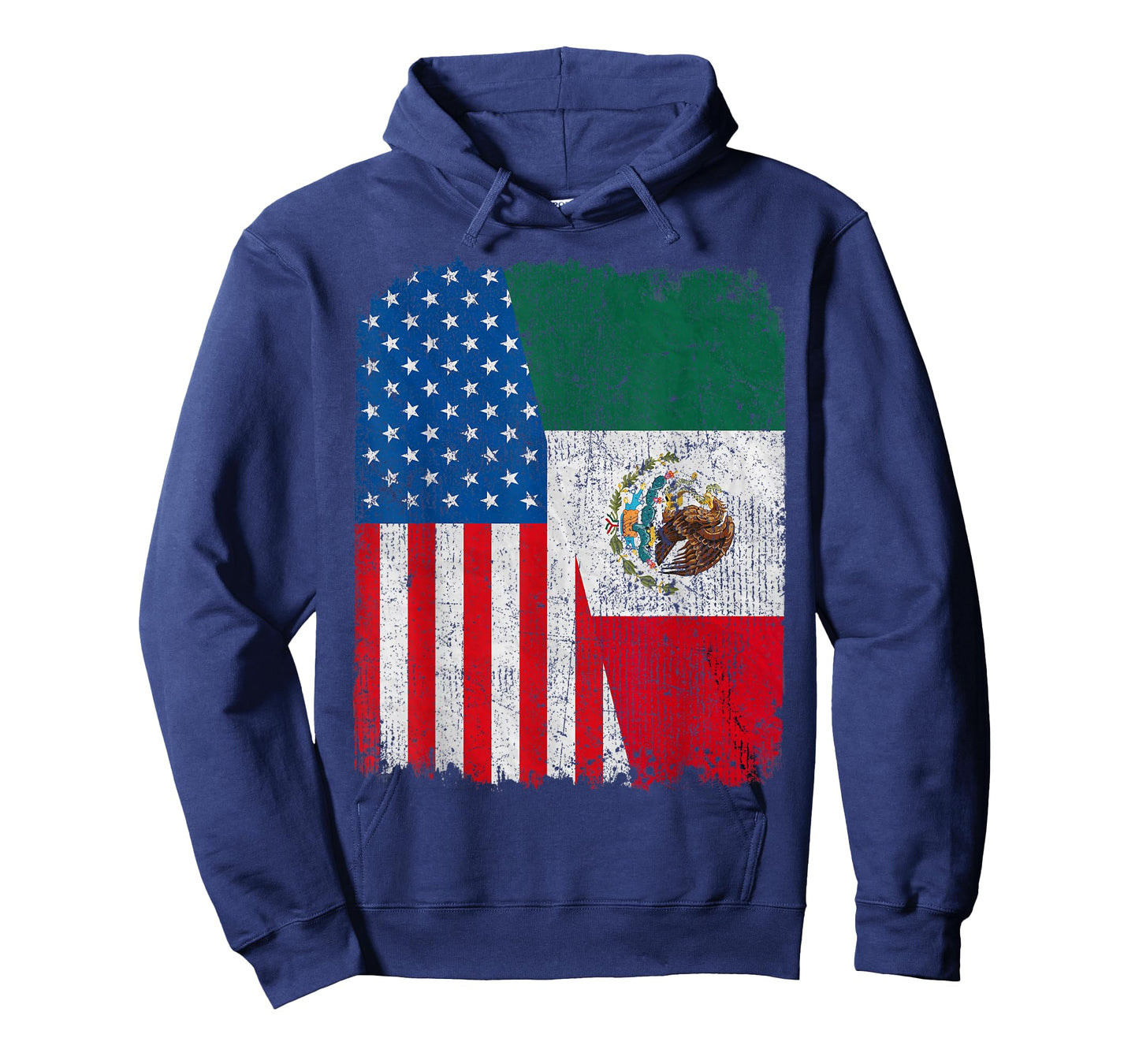 Mexican American Flag Half USA Mexico Root Proud T-Shirt