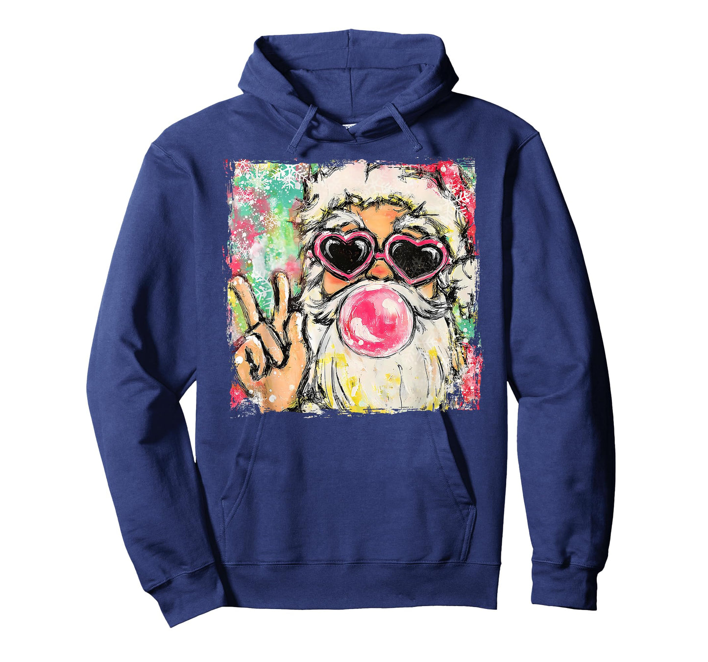 Coquette Santa Christmas Bubble Gum Sunglasses Xmas Holiday T-Shirt