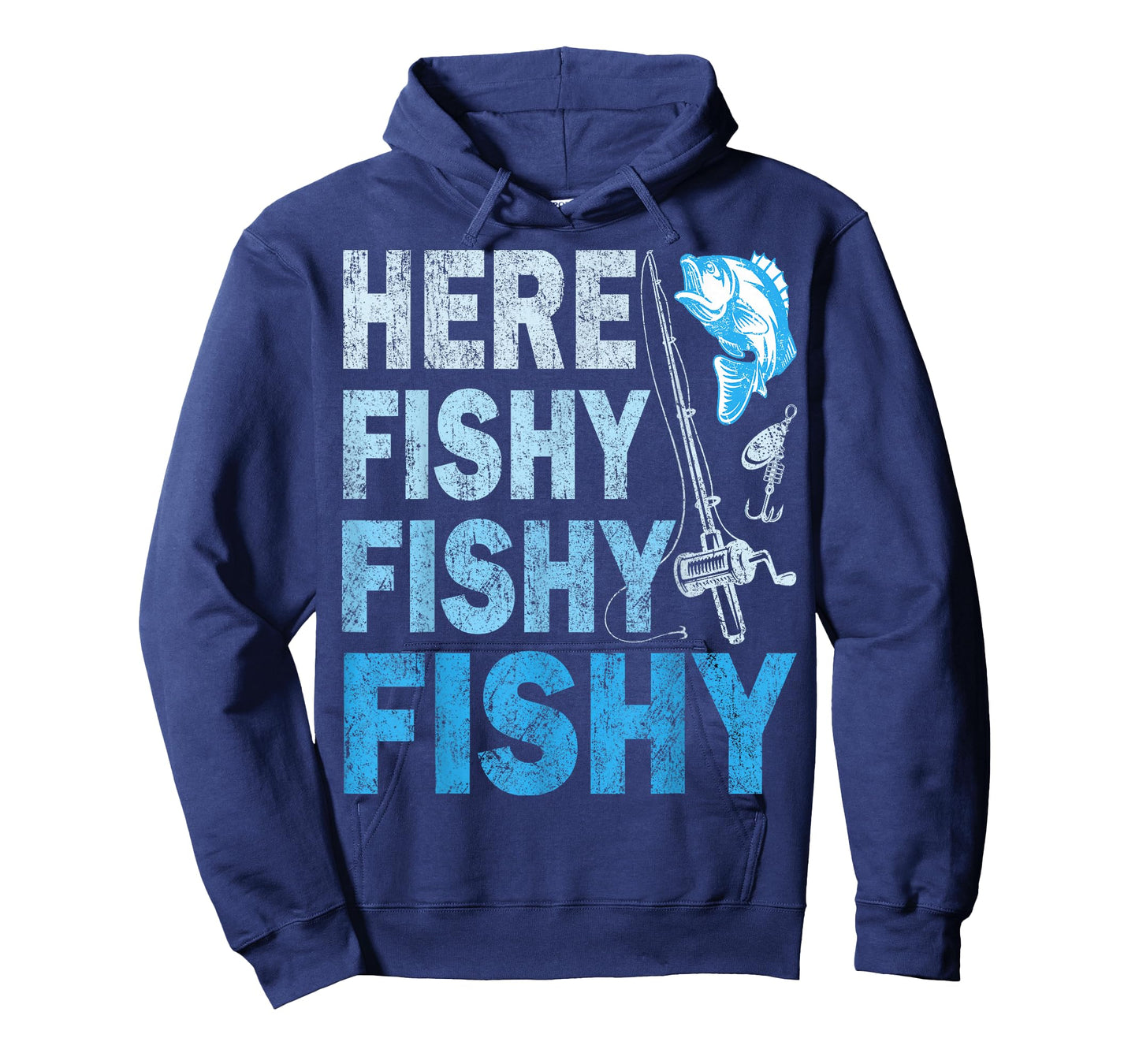 Funny Fisherman Here Fishy Fishy Shirt Gift T-Shirt