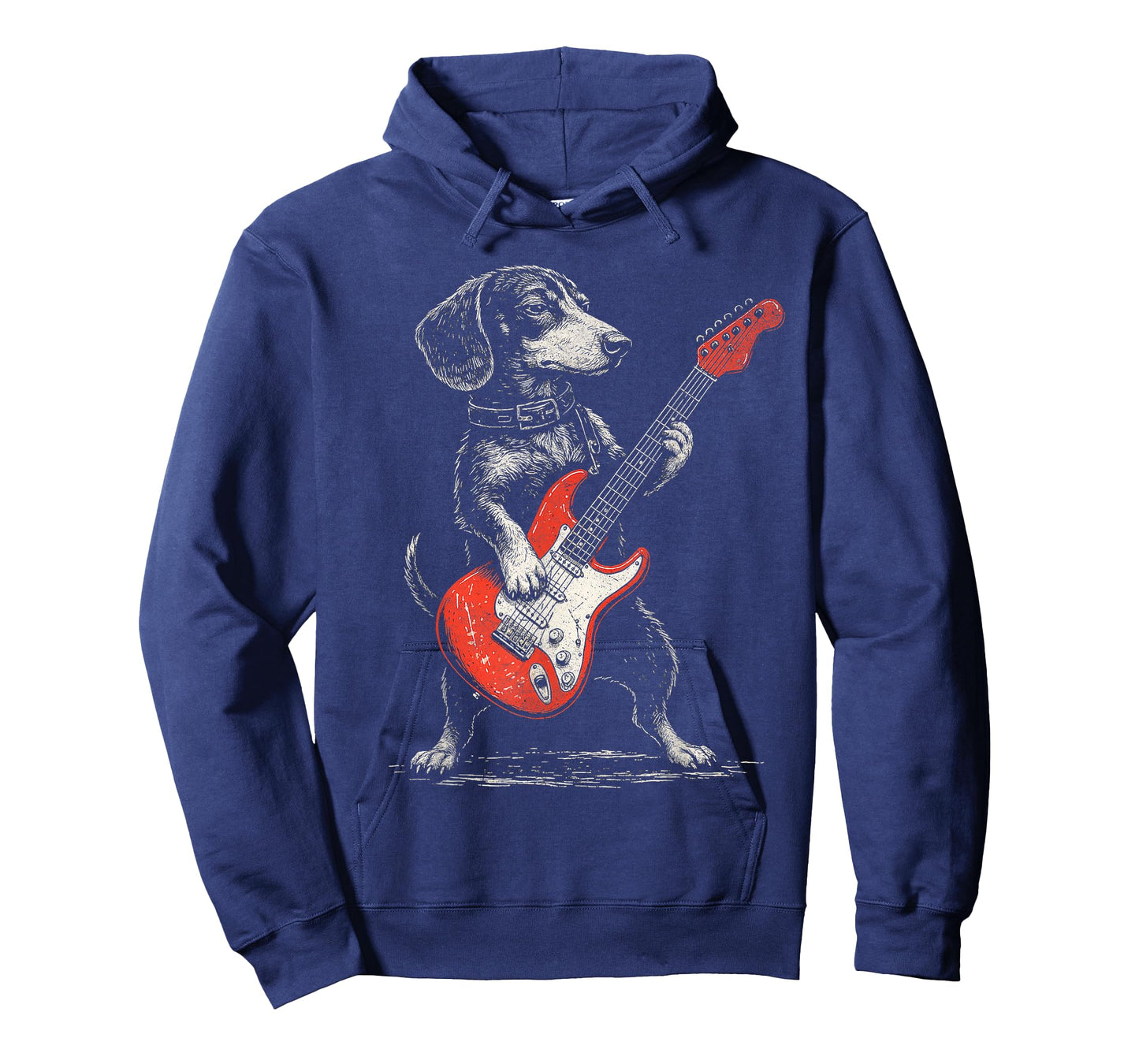 Rockin Vintage Dachshund Weenie with Guitar Gifts T-Shirt